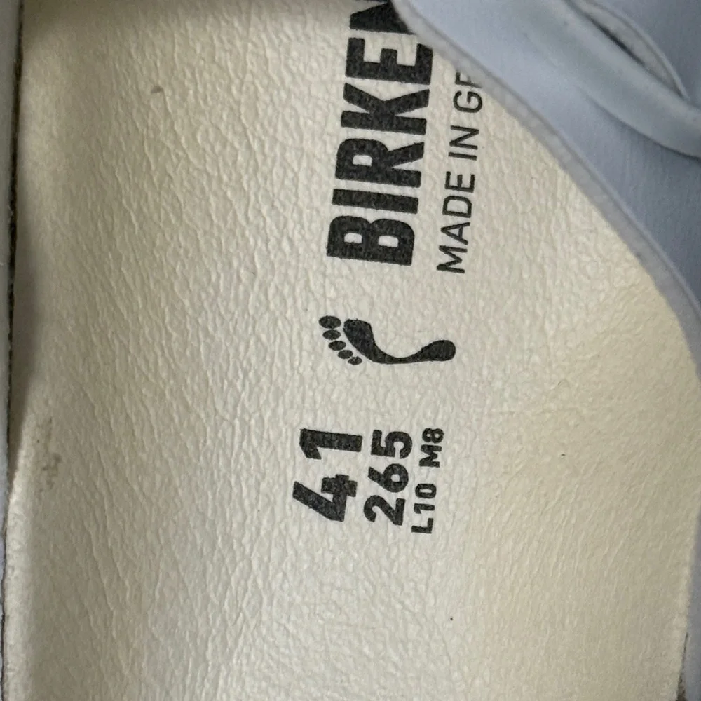 Birkenstock Arizona BS White Sandals Size 41 - Picture 5 of 6